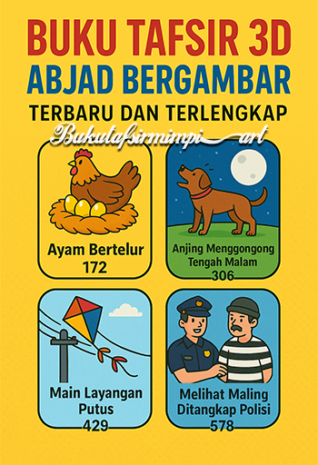 Buku Mimpi 3D Abjad Bergambar Terbaru & Terlengkap A-Z