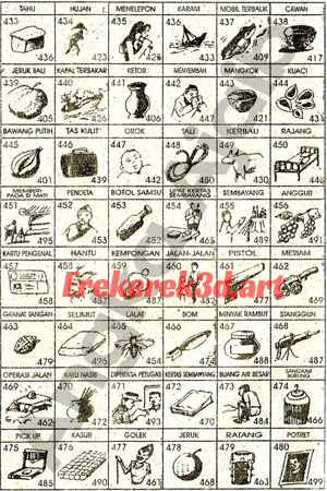 Erek Erek Mimpi 3D No 433-480