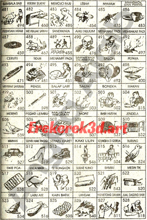 Buku Mimpi 3D No 481-528