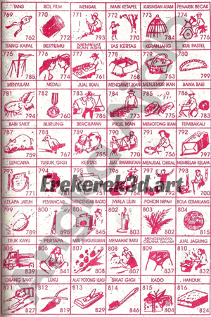 Erek Erek 3D - Tafsir Mimpi No 769-816