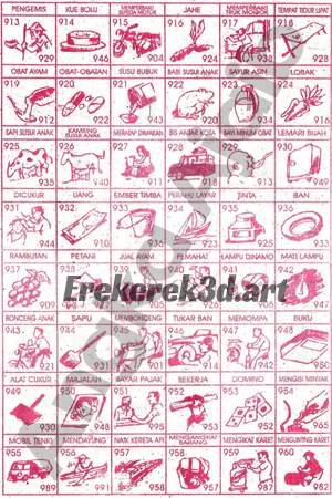 Erek Erek 3D Angka Mimpi No 913-960